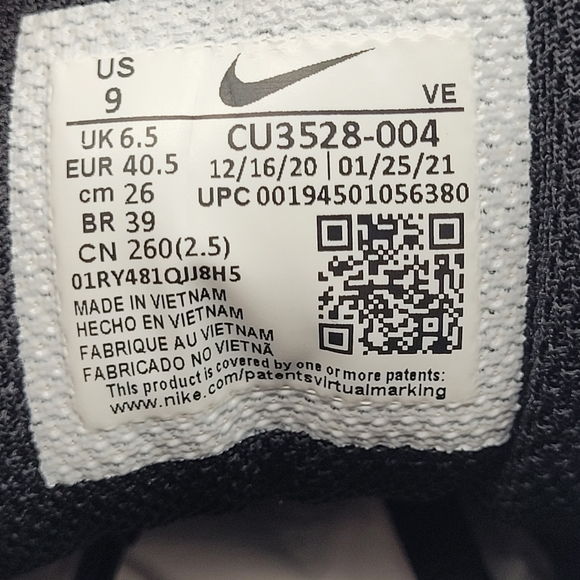 Nike Run Swift 2 Women’s Size 9, Black White, Great Condition, Used, CU3528-004 - Picture 14 of 14